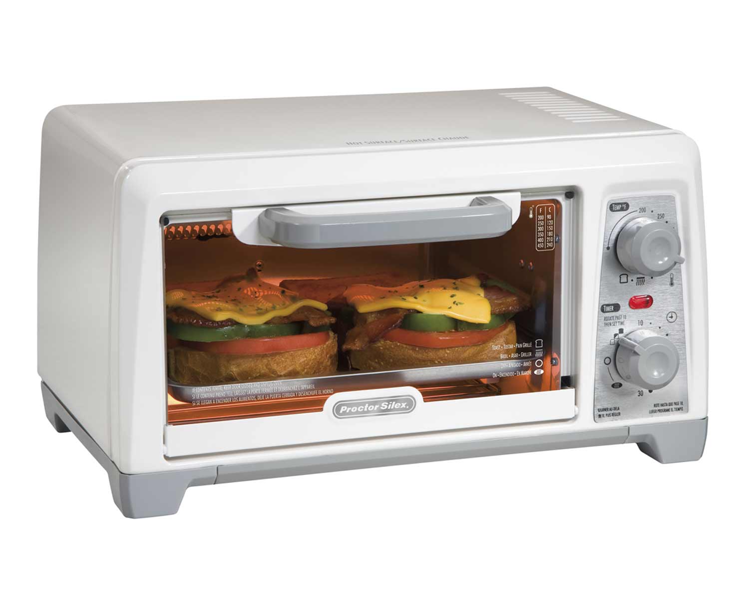 White Proctor Silex Toaster Oven