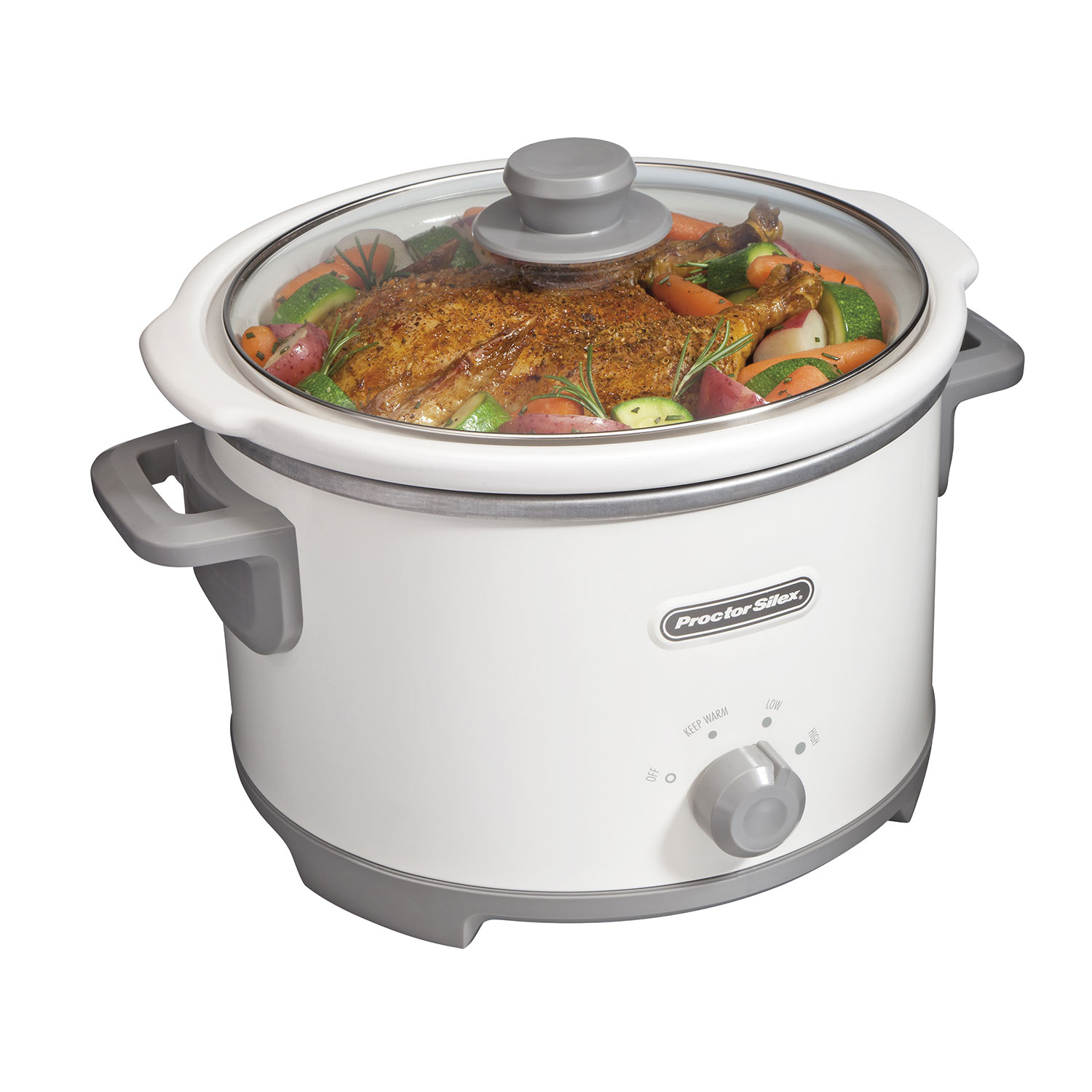 4 Quart Slow Cooker (white)