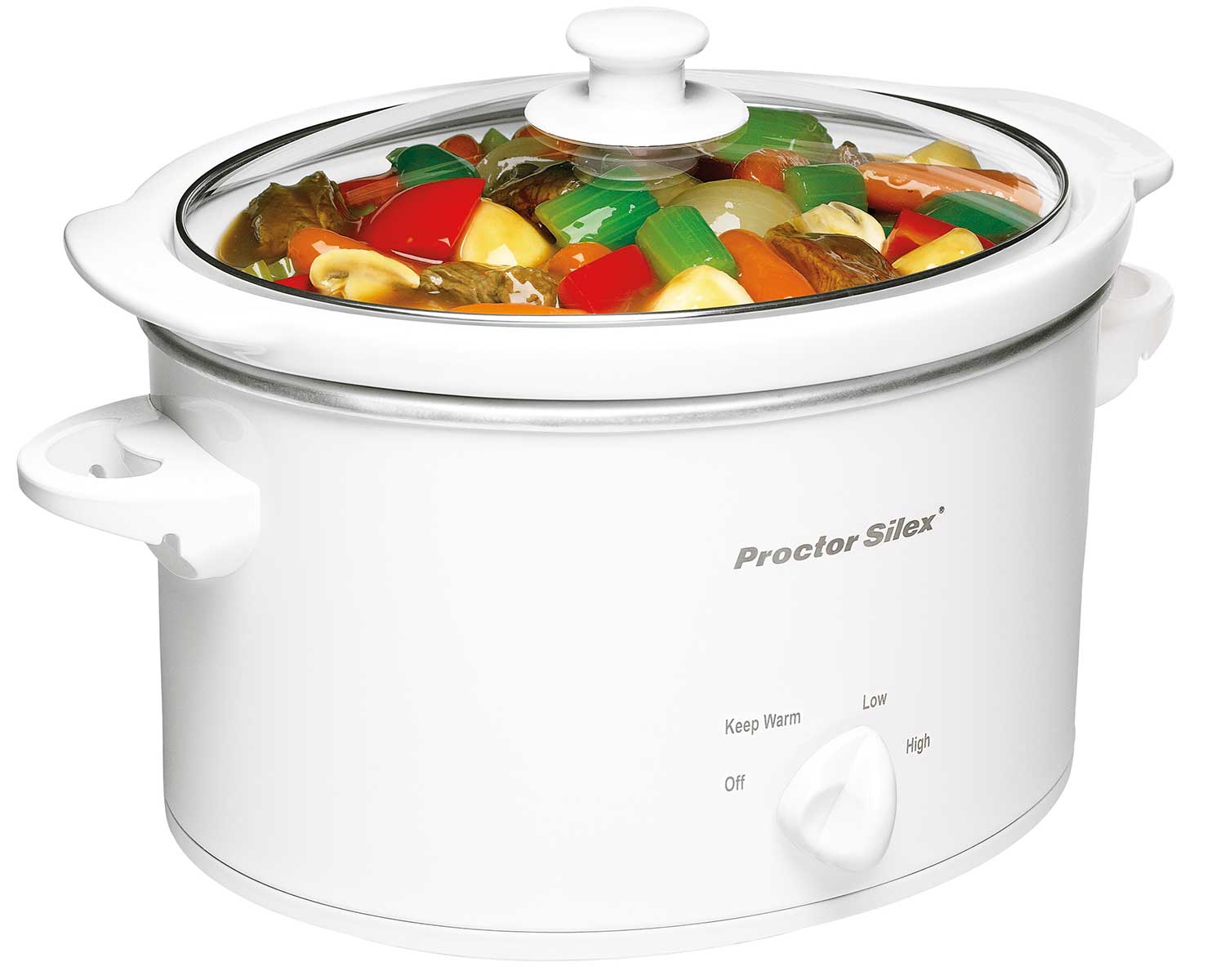 3Qt. Oval Slow Cooker with Glass Lid