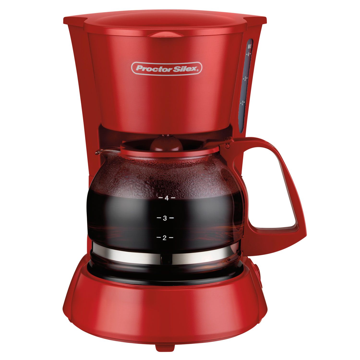 4 Cup Coffee Maker (red)-48133