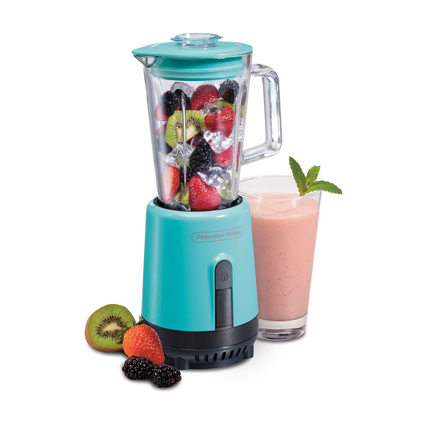 Glass Compact Blender (teal)