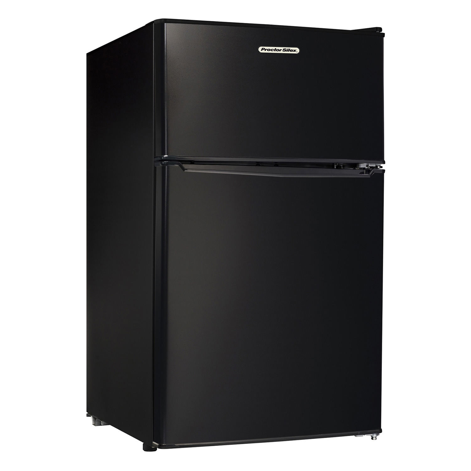 Compact Refrigerator with Reversible Double Door Top Mounted Freezer, 3.1 Cubic Feet, Black (86100)