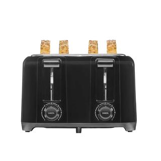 Wide-Slot 4 Slice Toaster (black) - 24215PS