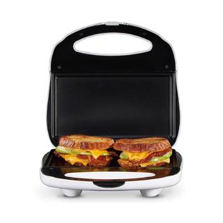 Sandwich Maker with Nonstick Surface, White - 25401G