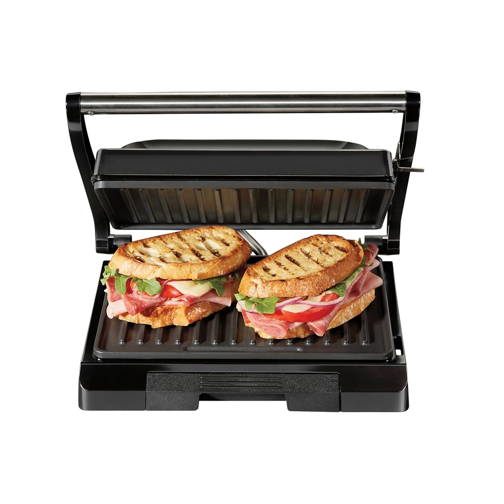 Sandwich Maker with Nonstick Surface, White - Model 25401PS