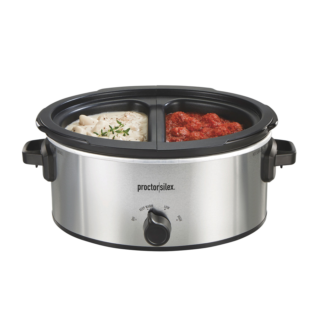 6 Quart Double-Dish Slow Cooker