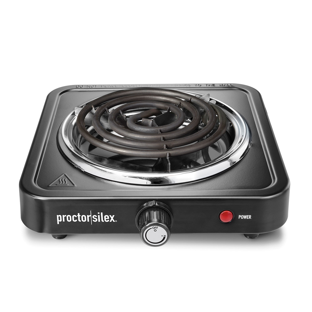 Single Electric Burner Cooktop, Black - Model 34105