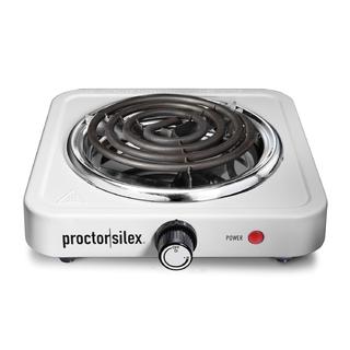 Single Electric Burner Cooktop, White - 34106