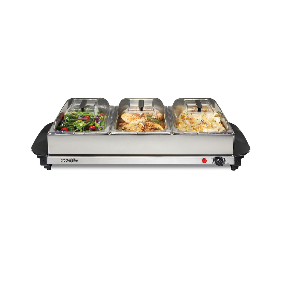 Triple Buffet Server with Domed Lids (34300RG)