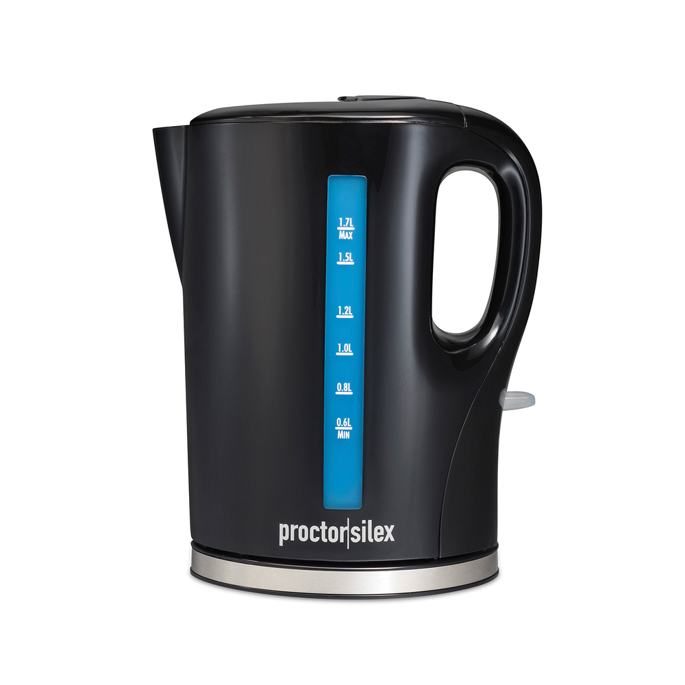 Proctor Silex Cordless 1.7 Liter Electric Kettle - Black