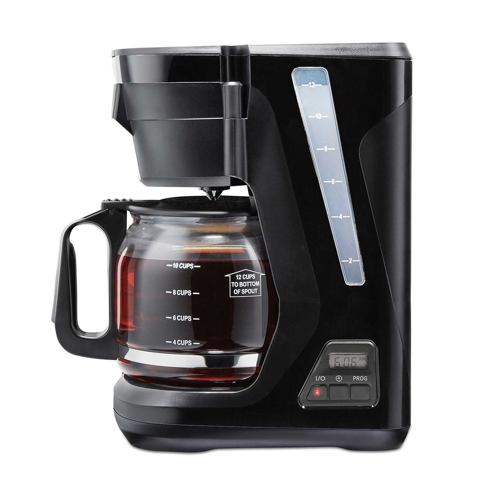 Hamilton Beach 5-Cup Black Compact Coffee Maker with Programmable