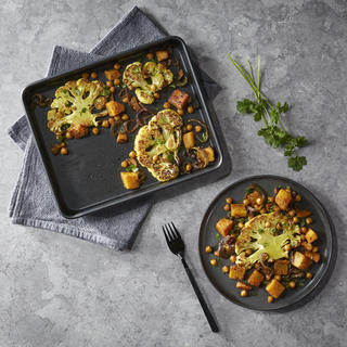 Recipe for Sheet Pan Cauliflower Steaks with Butternut Squash  