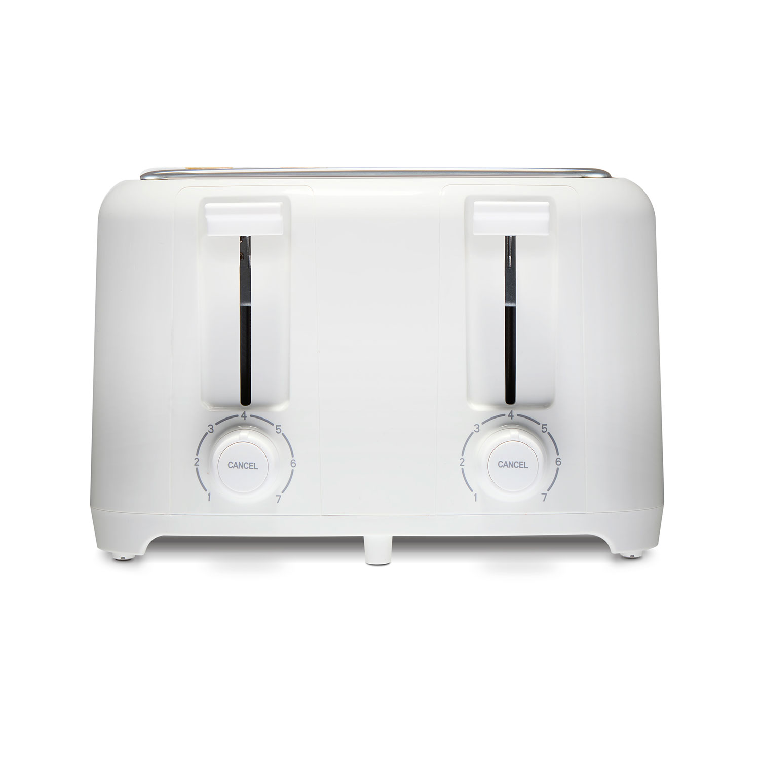 Wide-Slot 4 Slice Toaster, White - 24214PS Small Size