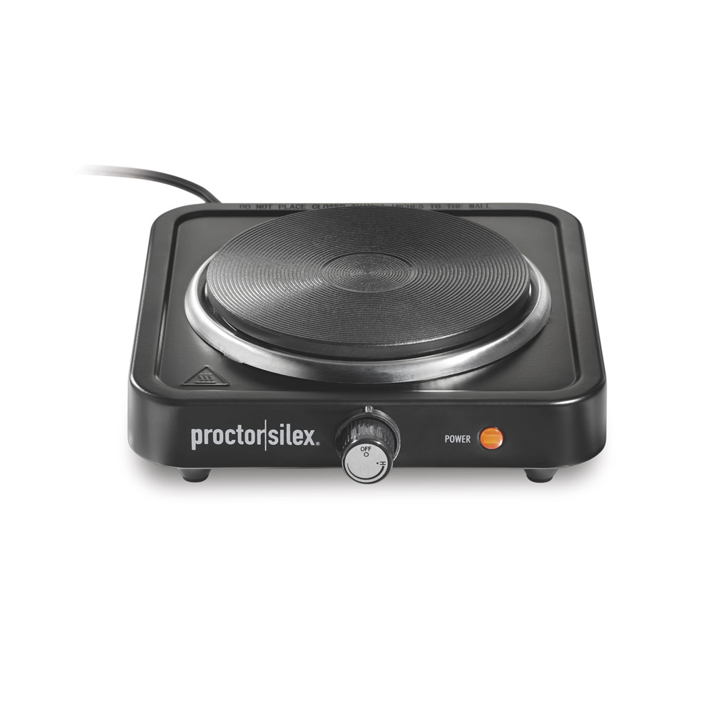 Countertop Single Electric Burner, Black - 34108 Small Size