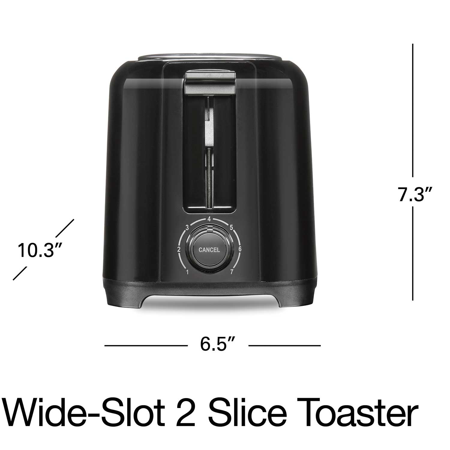 Compact 2 Slice Toaster with Wide Slots - Model 22612PS