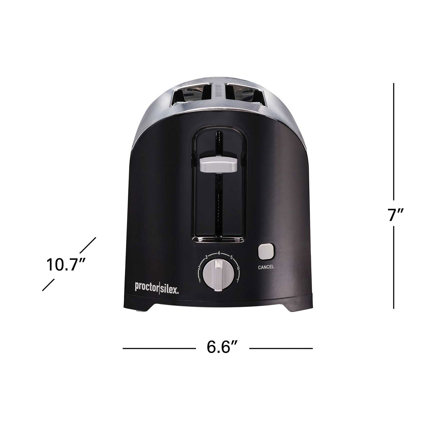 2 Slice Toaster, Black - Model 22624