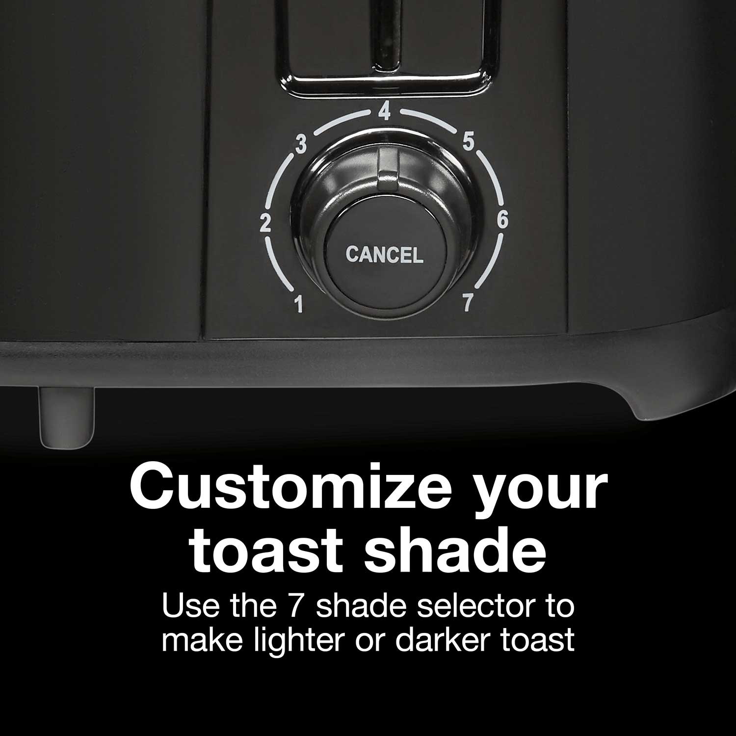 Basics 4 Slot Toaster - Black