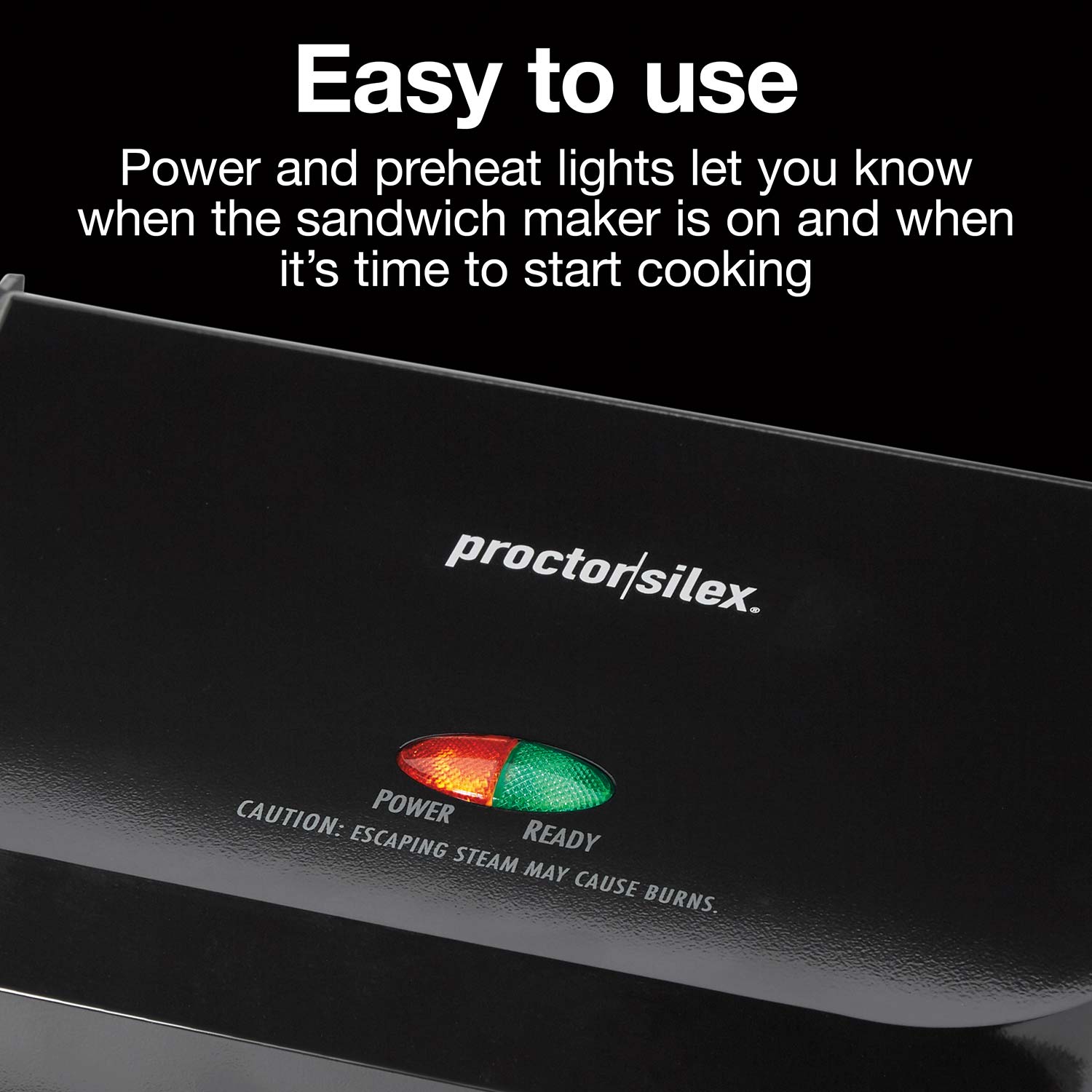 Proctor-Silex Sandwich Maker White, Sandwich Easy White White in Use ProctorSilex Nonstick Fast Maker by Proctor Silex