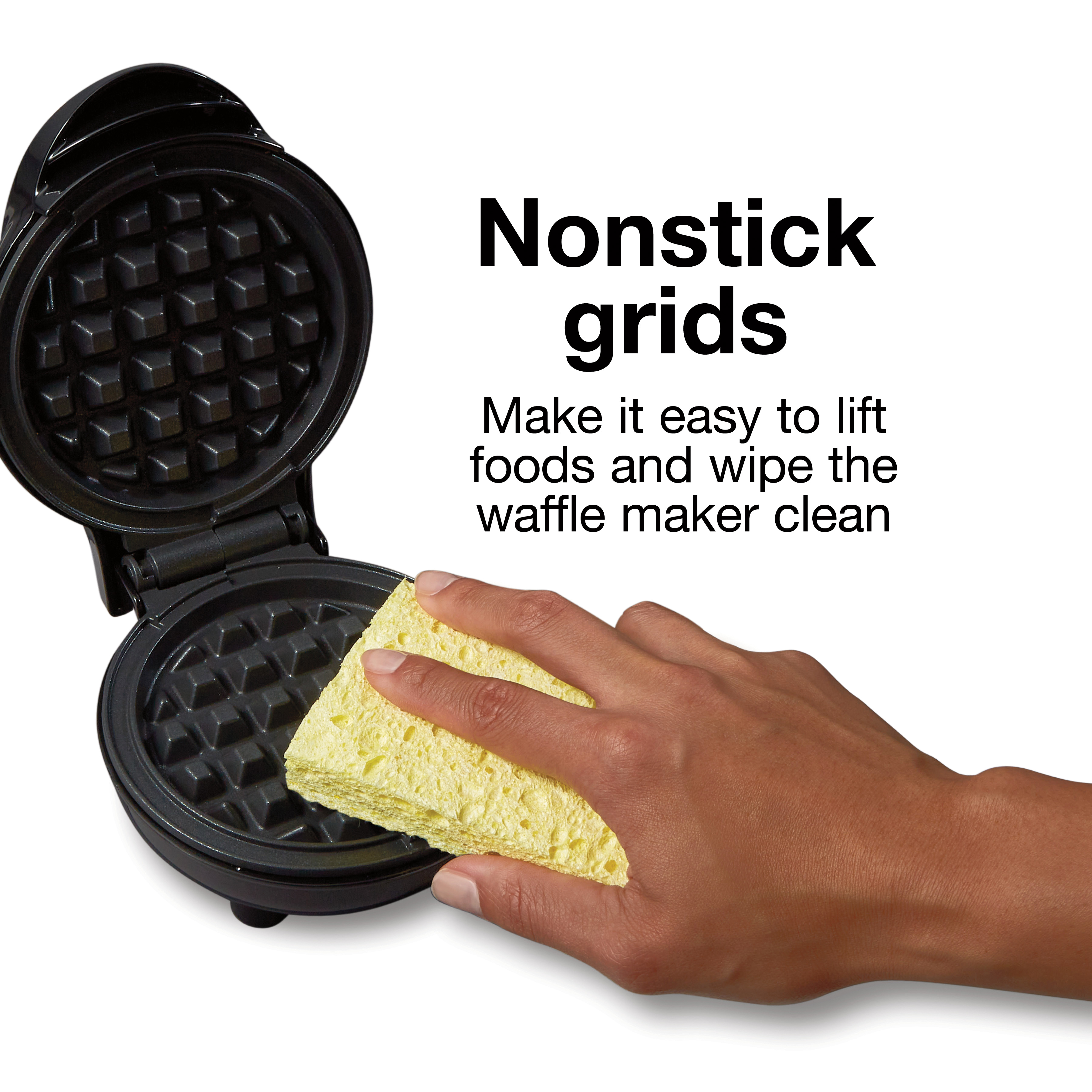 Mini Waffle Maker, Non-Stick Waffle Iron Small, Breakfast Machine
