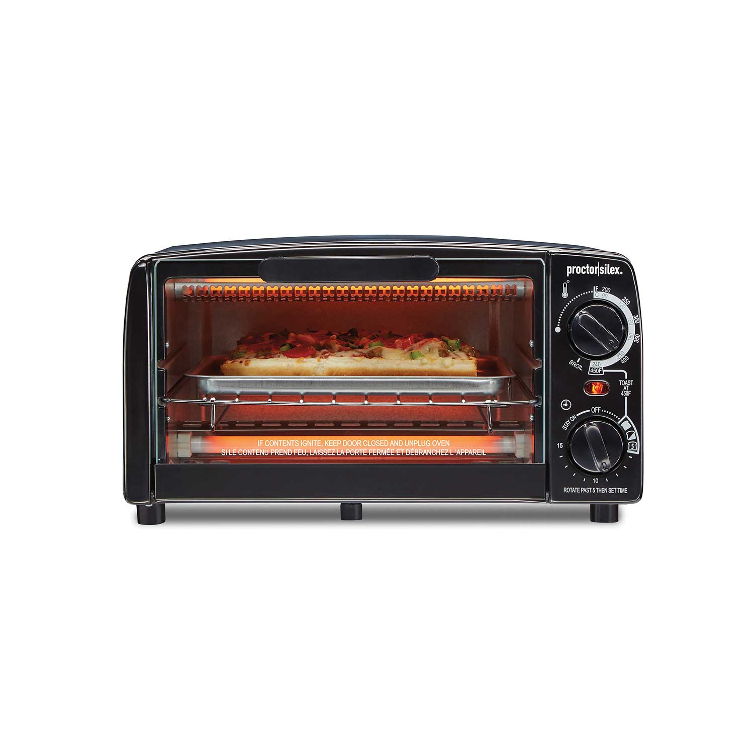 4 Slice Toaster Oven with Broiler Model 31118PS ProctorSilex