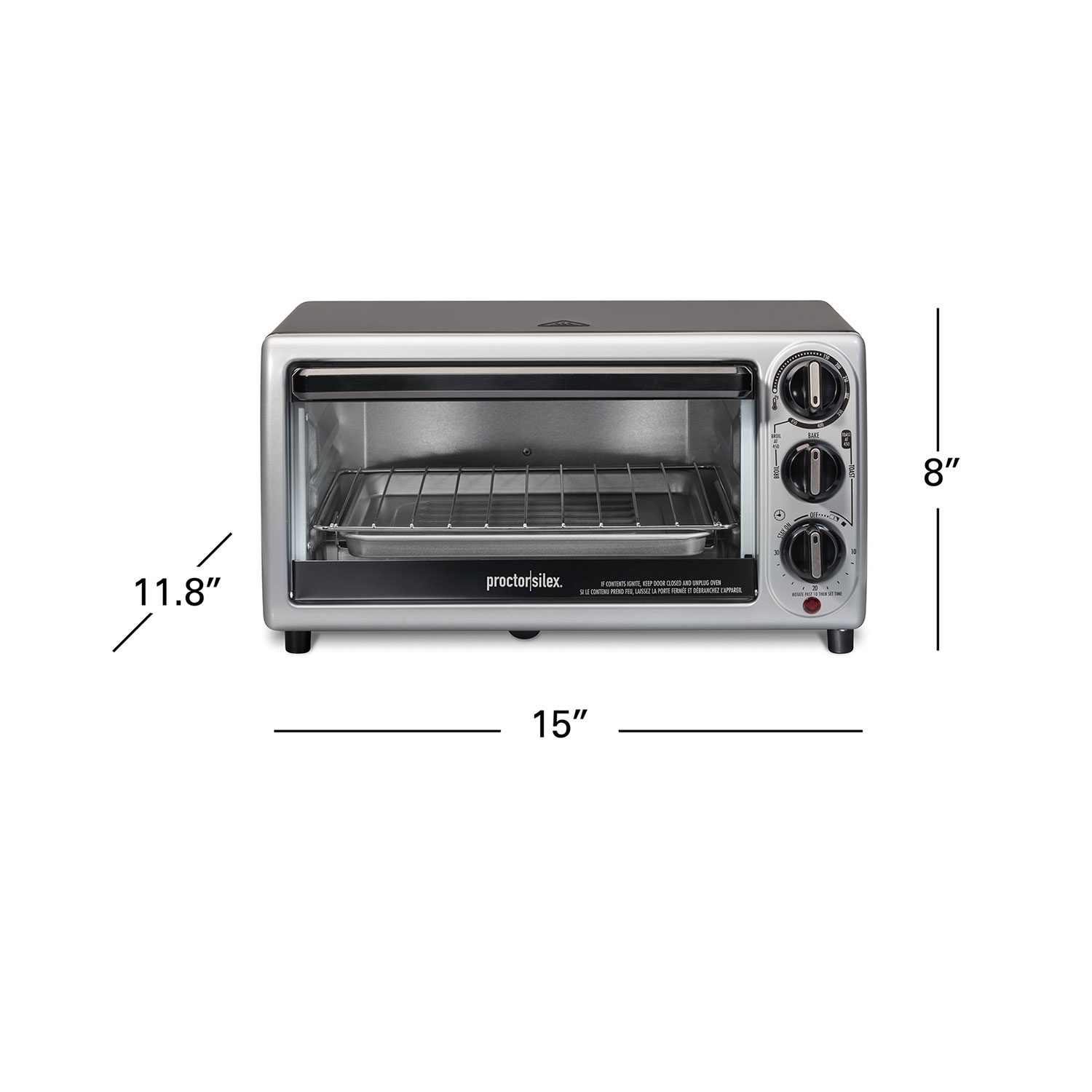 Proctor Silex 4-Slice Toaster Oven Broiler