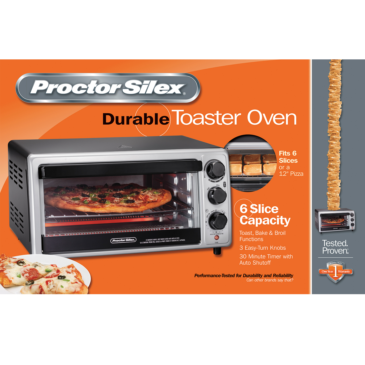 Gemiddeld voor de hand liggend Lief 6 Slice Toaster Oven - Model 31124 | ProctorSilex.com