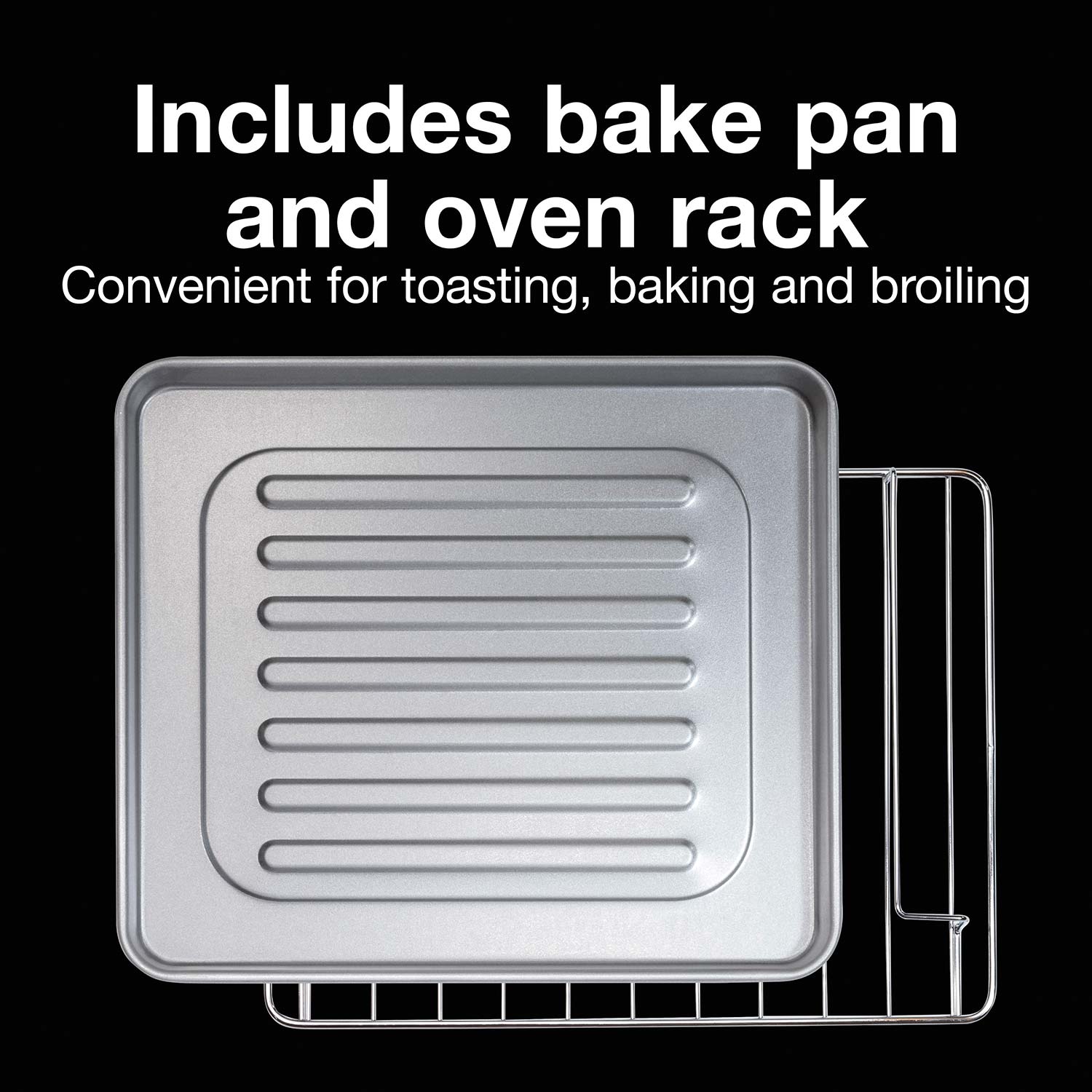 10 Inch Toaster Oven Tray and Rack Set, Small Stainless Steel Baking Pan  with Co