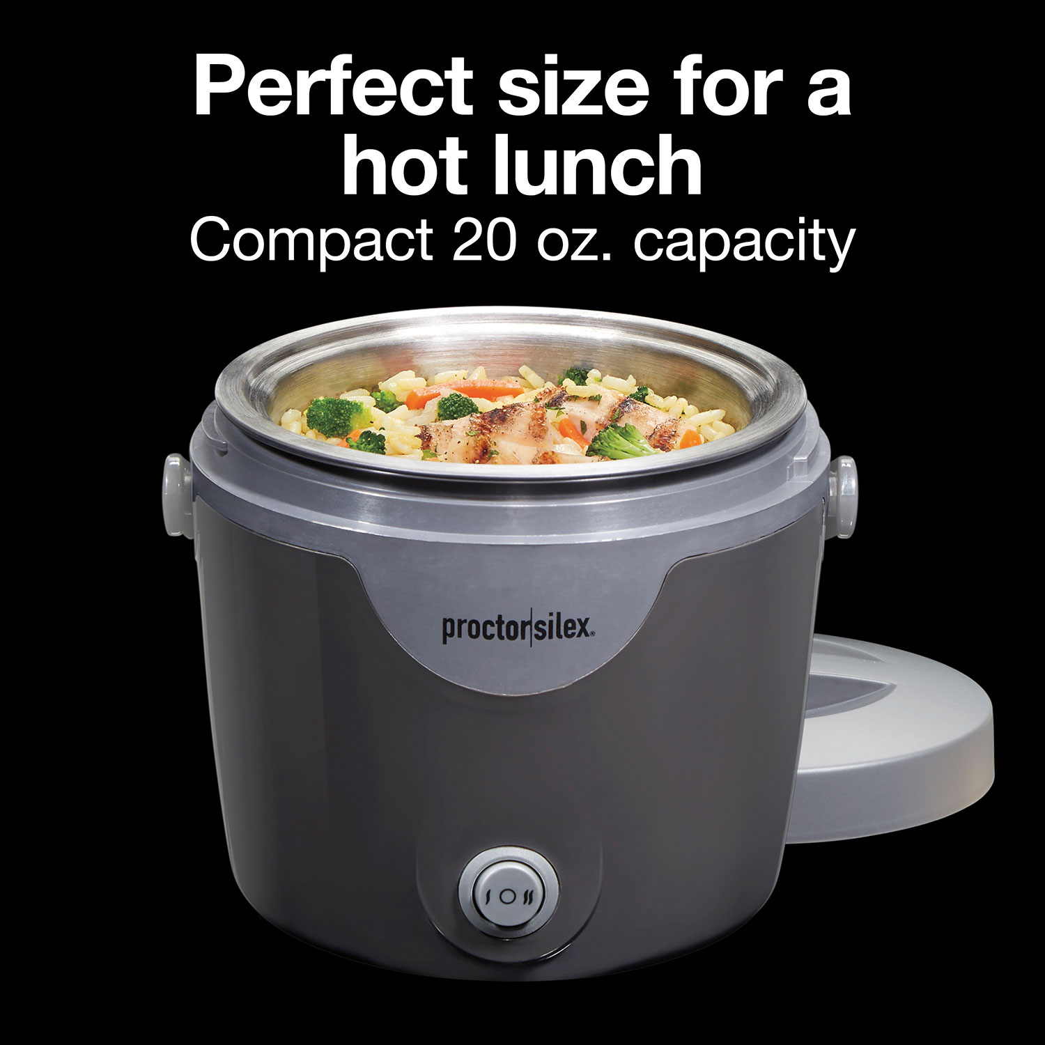 Crock-Pot 20 oz. Lunch Crock Food Warmer w/ 2 Containers 