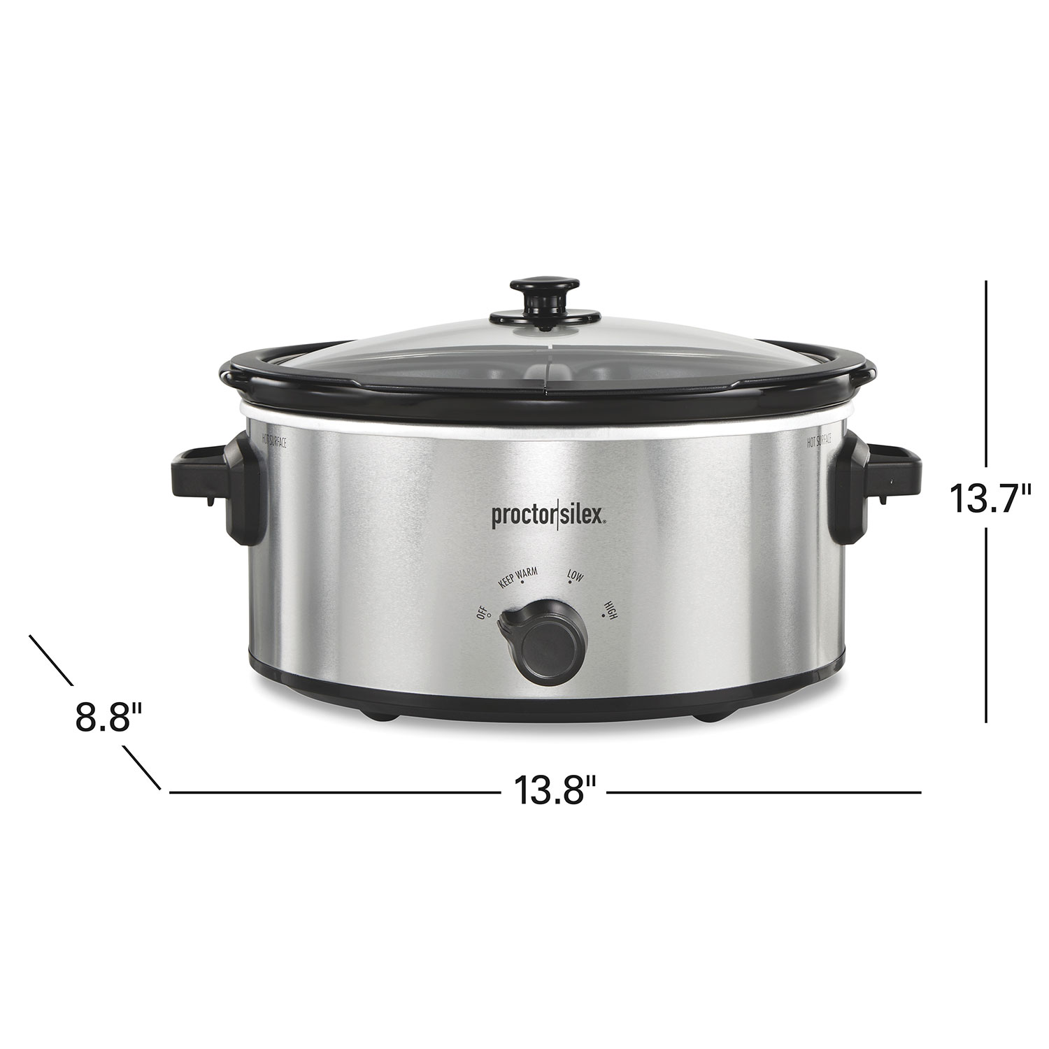 Rival 2 Quart Slow Black Cooker 