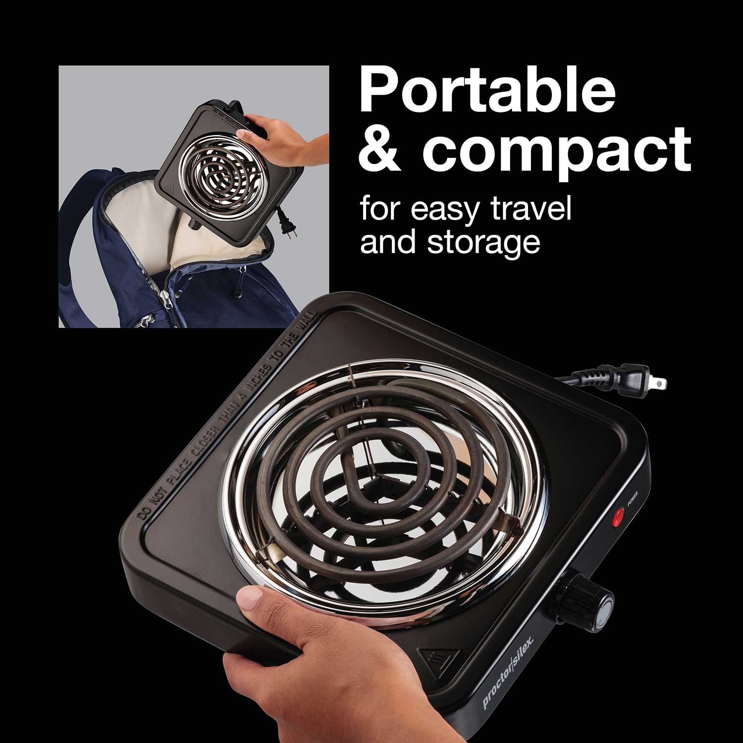 Cooktops Single Electric Burner Portable Hot Plate Stove Camping