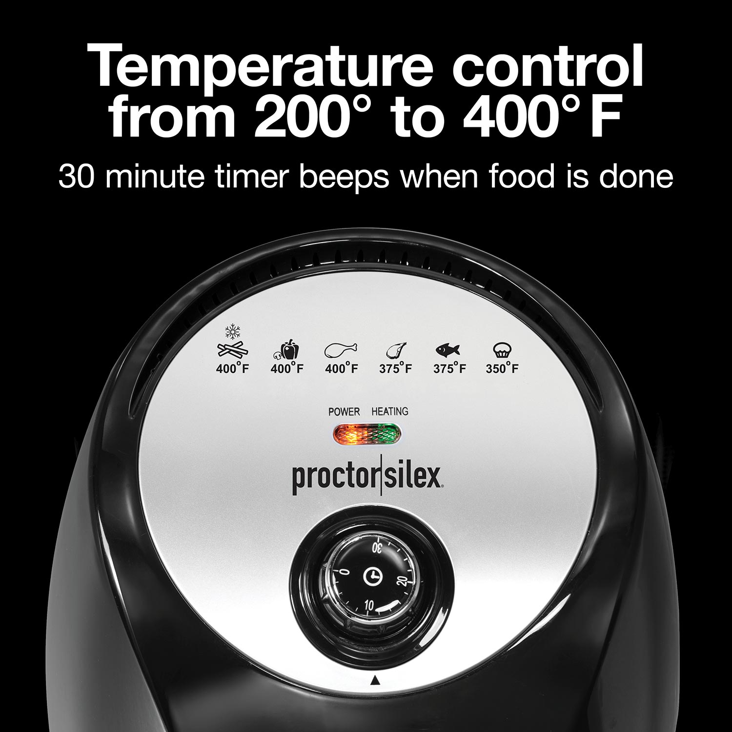 Proctor Silex 35056 Air Fryer 3.7 Quart Capacity (3.5 Liters