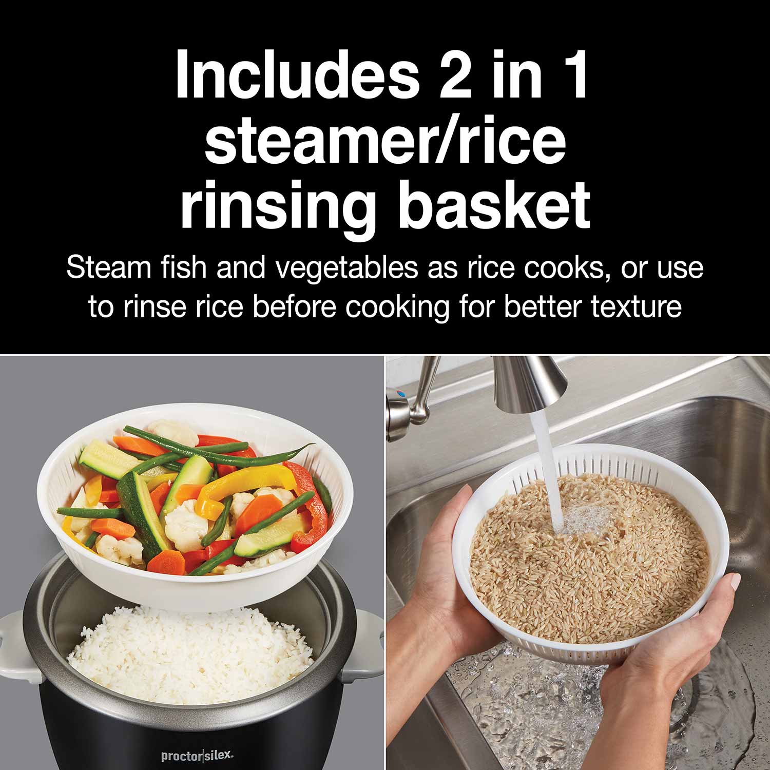 Proctor Silex Rice Cooker & Steamer