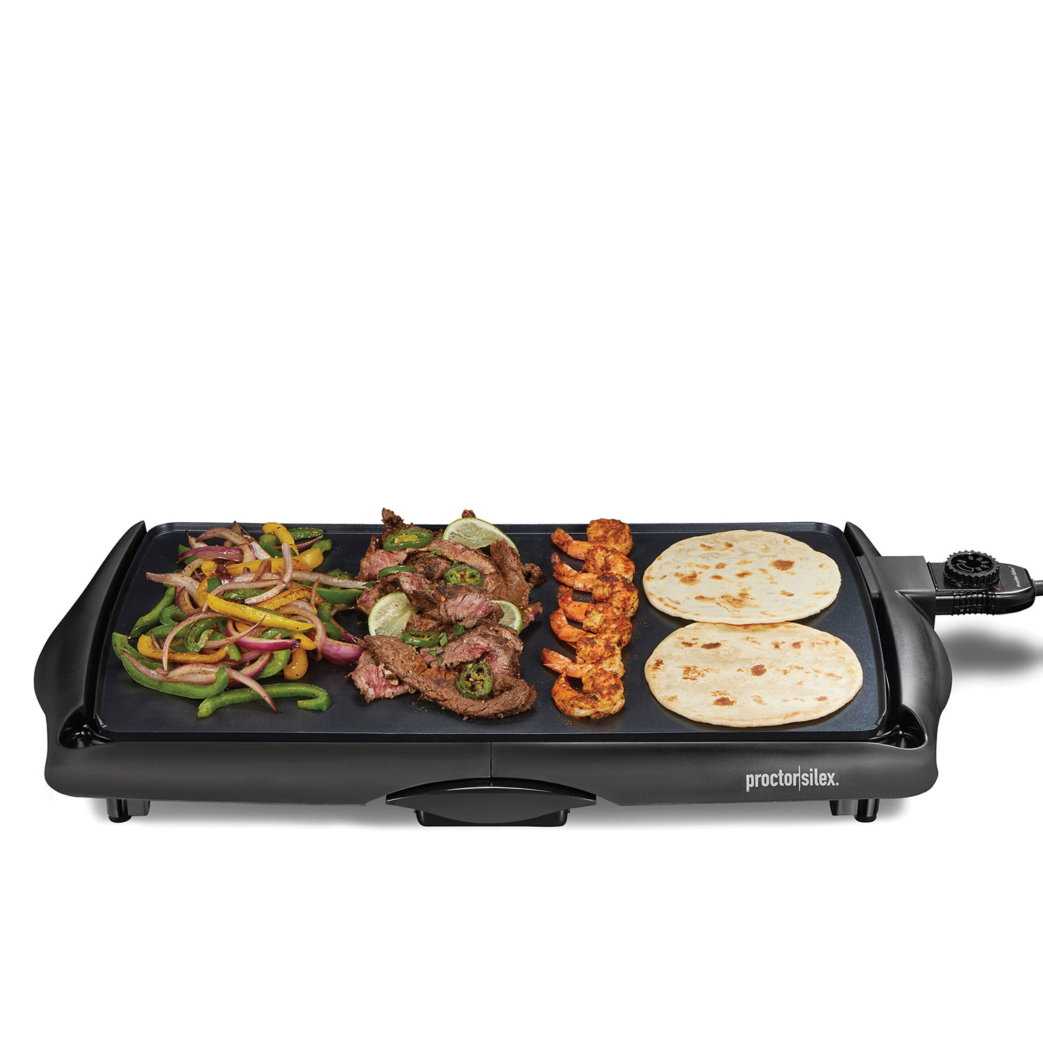 Hamilton Beach StepSavor Jumbo Griddle (38510) - Grill - electrical - 200  sq.in 