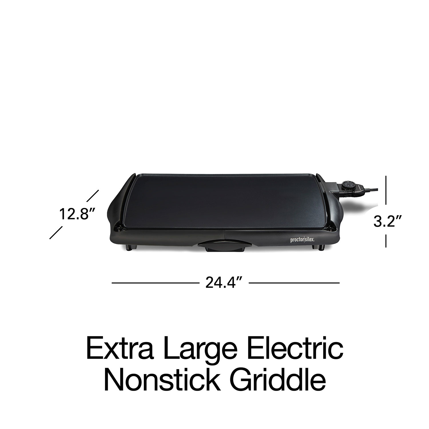 Proctor Silex Durable Electric Griddle, Nonstick, Family Size, Pantry