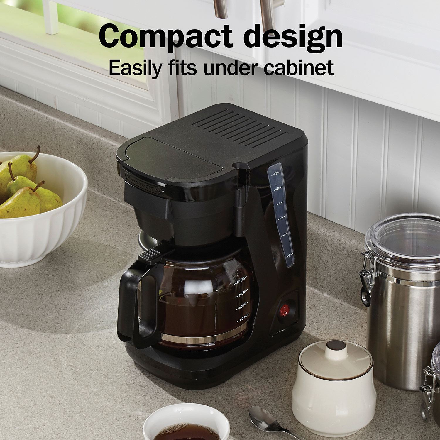 Compact Easy Fill 12 Cup Coffee Maker - 43680