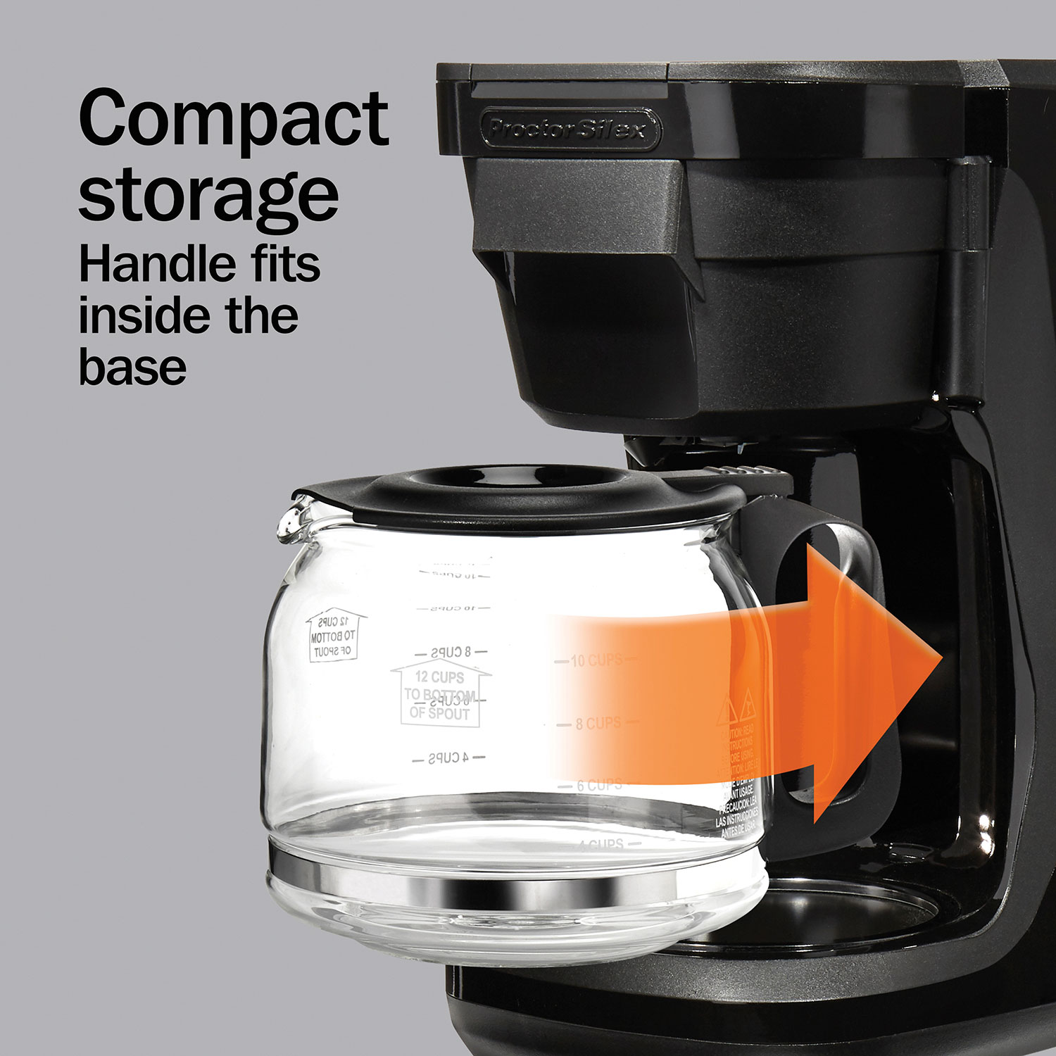 FrontFill™ Compact 12 Cup Coffee Maker - Model - 43680PS