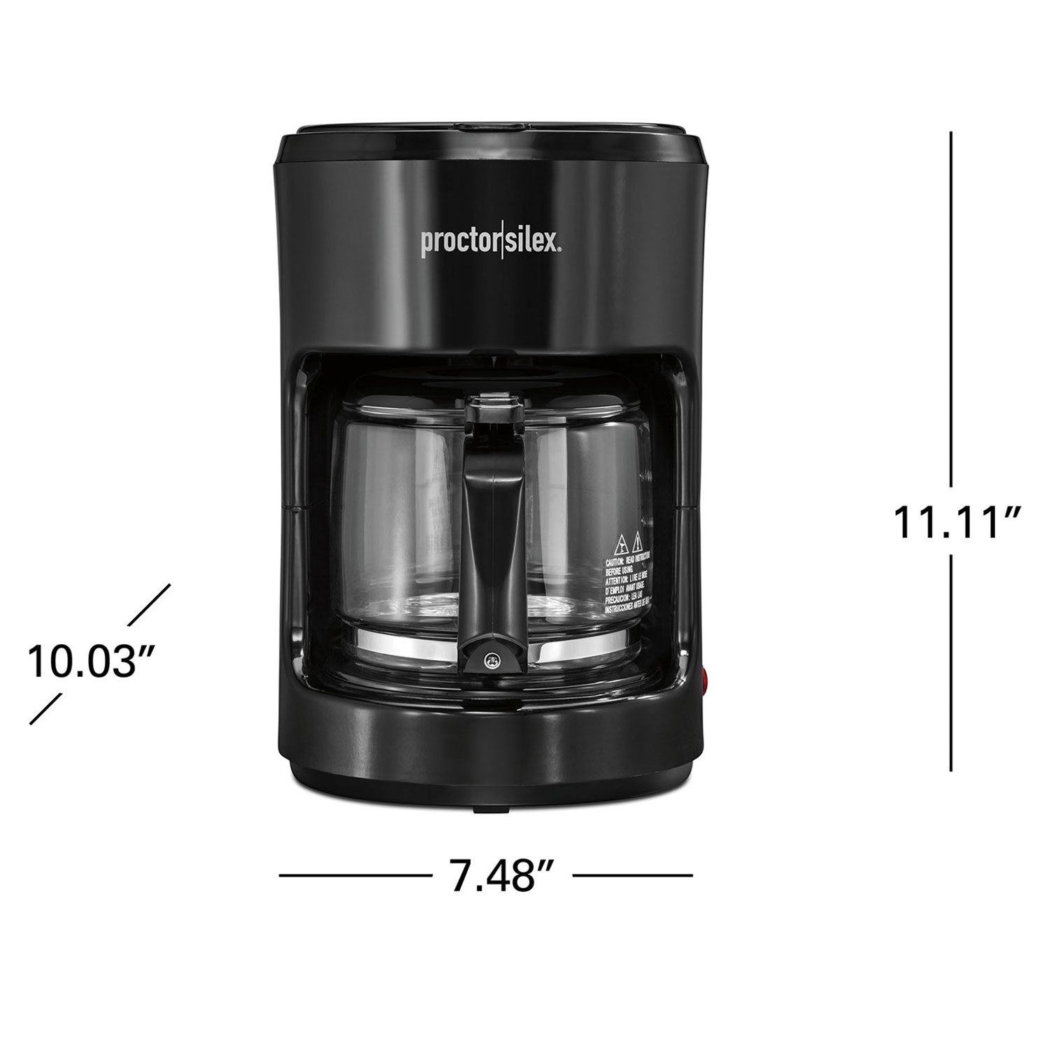 Proctor Silex Coffee Maker, Works with Smart Plugs That are