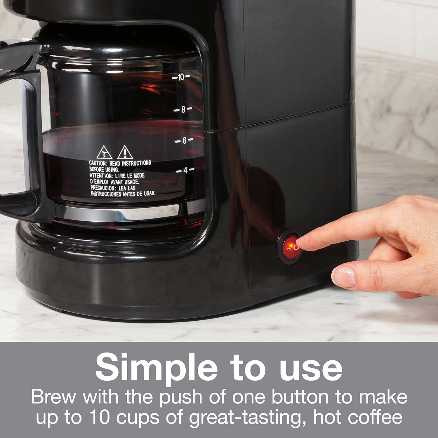 PowerXL Smart Brew, 10-Cup Drip Coffee Maker with Strength & Flavor Control