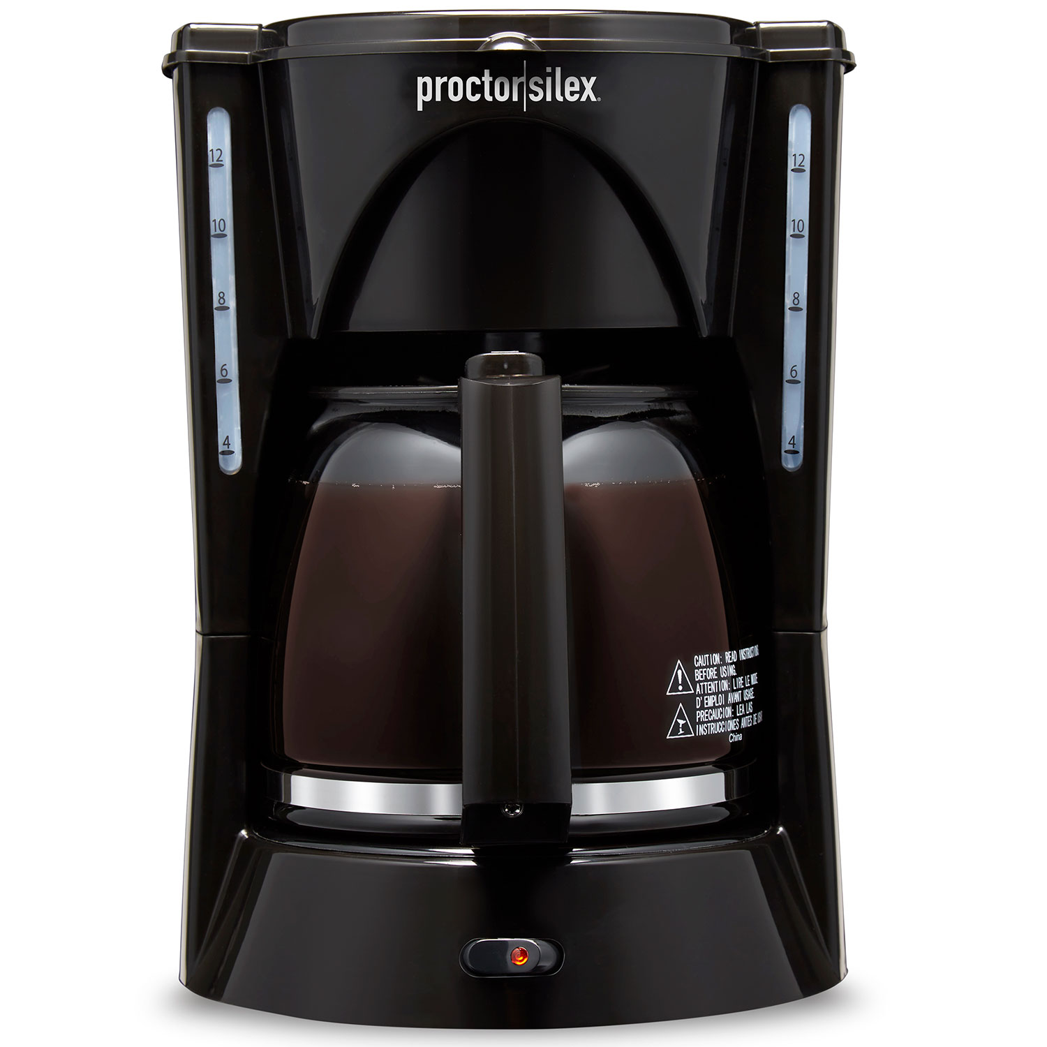 Proctor Silex 48524RY Black 12 Cup Coffee Maker