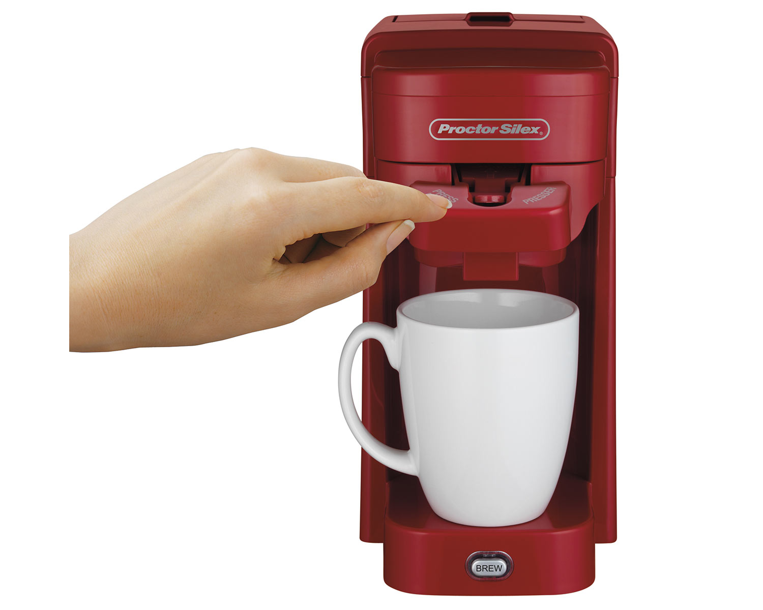 Single-Serve Coffee Maker (red)- Model 49964 - Proctor Silex