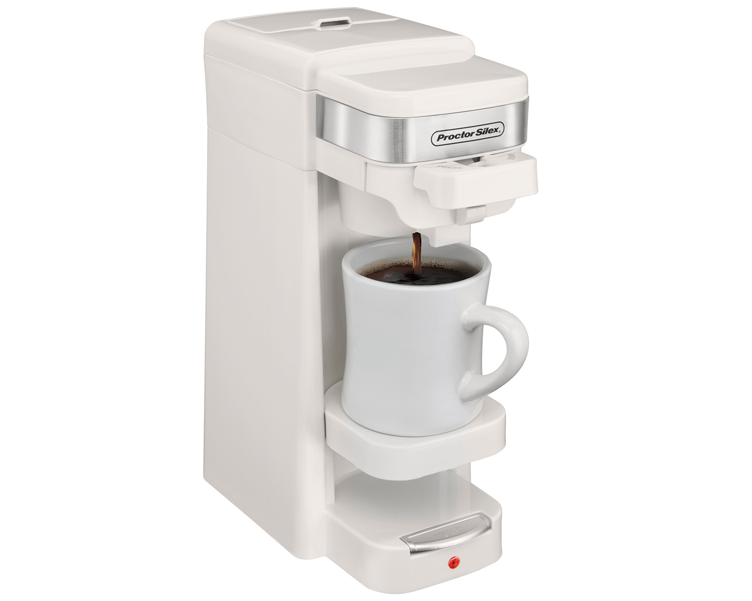 Single Serve Coffee Maker white 49978 ProctorSilex