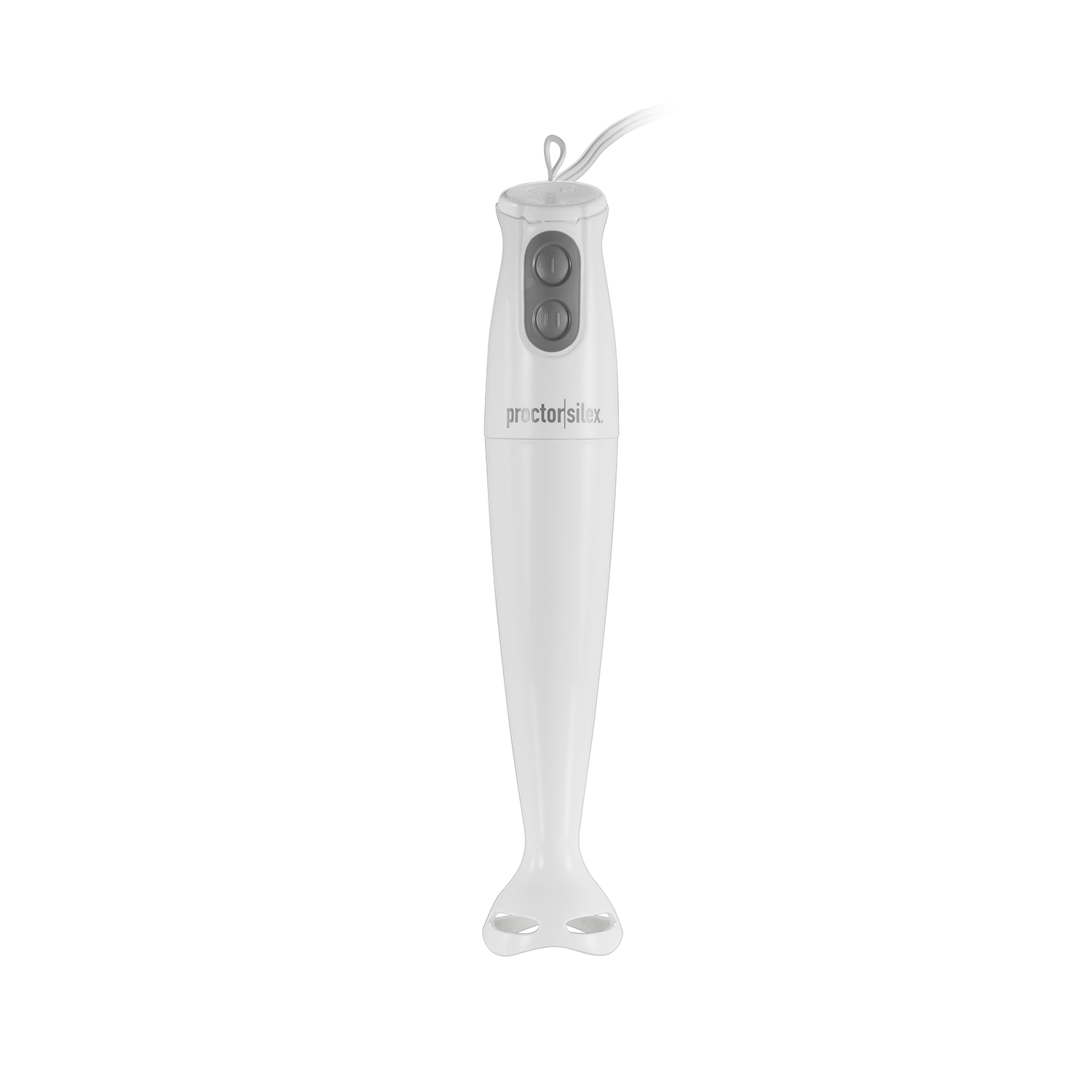 Proctor-Silex Electric Immersion Hand Blender with Detachable Dishwasher  Safe Handheld Blending Stick, 2-Speeds, 150 Watts, White