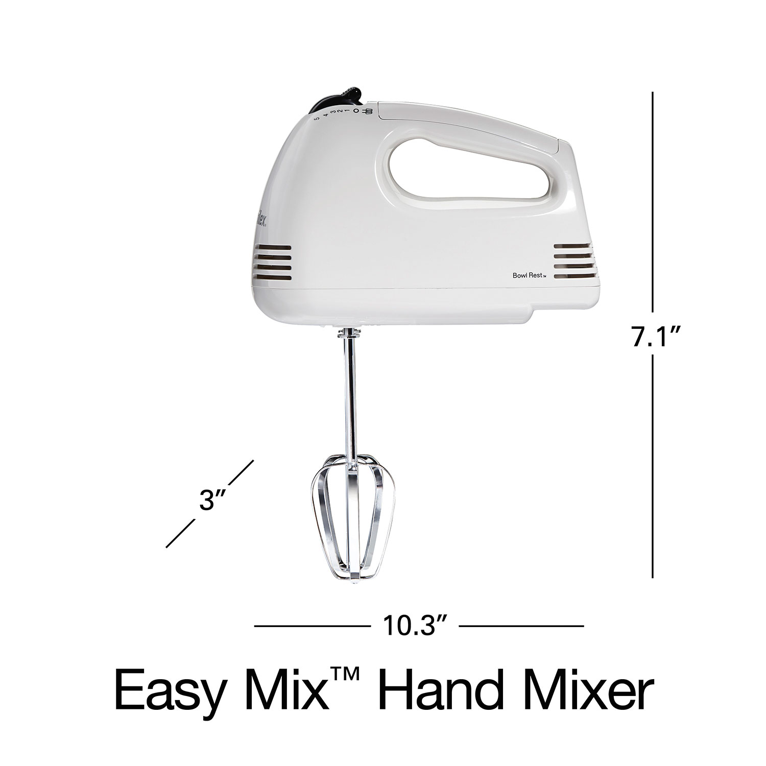 Proctor Silex® Easy Mix 5-Speed Hand Mixer - Black, 62507PS