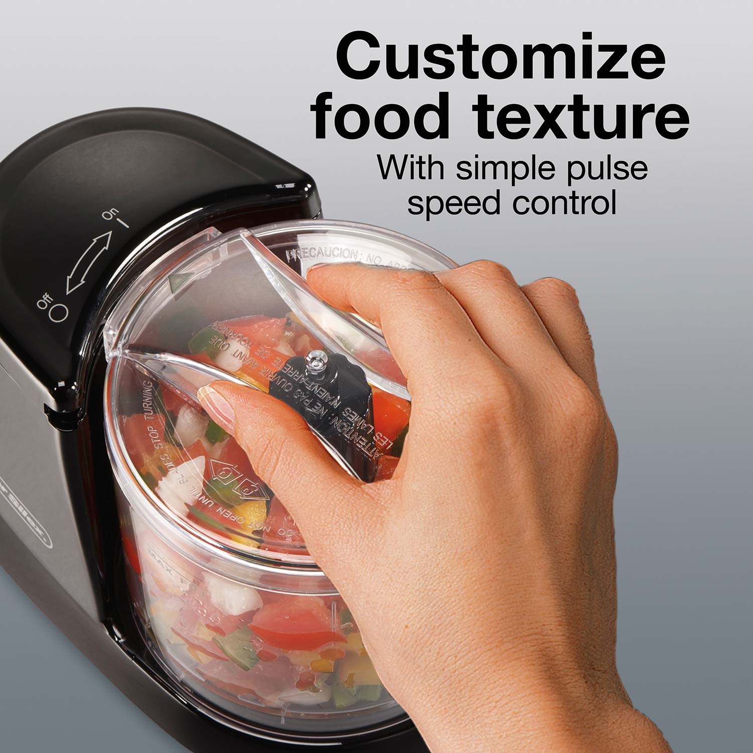 Holstein Housewares Holstein 1.5-Cup Food Chopper Black