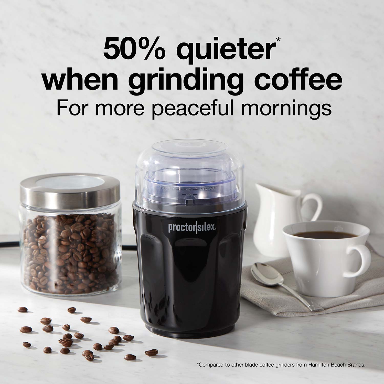 Proctor Silex 80402 Black Sound Shield Coffee Grinder