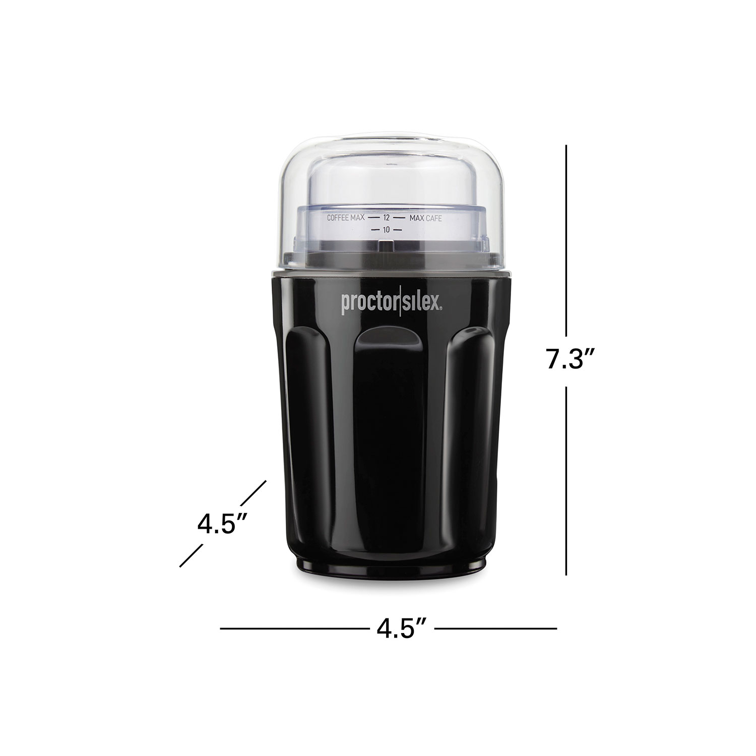 Hamilton Beach Fresh Grind Electric Coffee Grinder for Beans, 12 Cups, Black