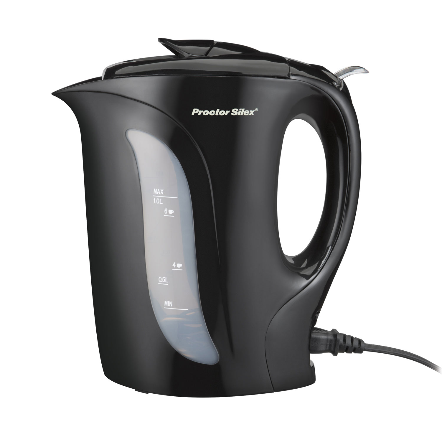  Proctor Silex Electric Tea Kettle, Water Boiler & Heater  Auto-Shutoff & Boil-Dry Protection, 1000 Watts for Fast Boiling, 1 Liter,  Black (K2071PS): Home & Kitchen