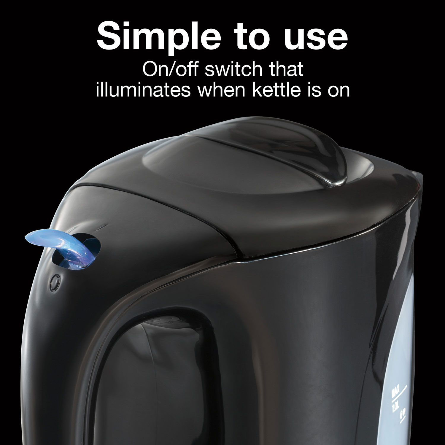 1 Liter Electric Kettle with Boil-Dry Protection - Model K2070PS