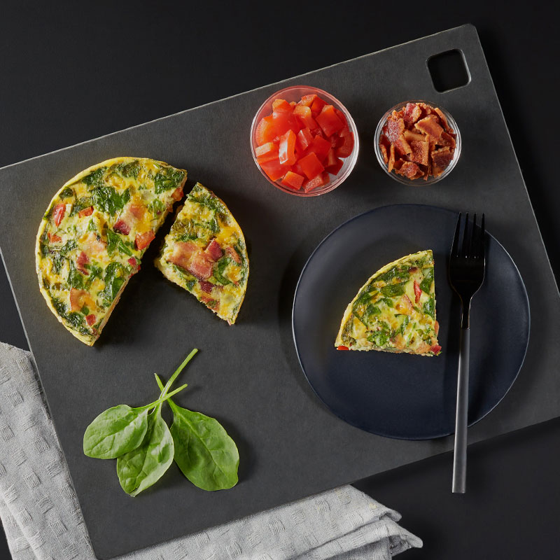 Pressure Cooker Spinach and Pepper Frittata