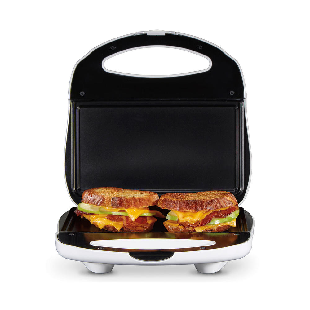 Sandwich Maker with Nonstick Surface, White - 25401PS